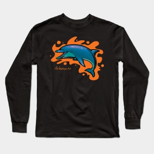 Rad colorful dolphin Color Variant B Long Sleeve T-Shirt